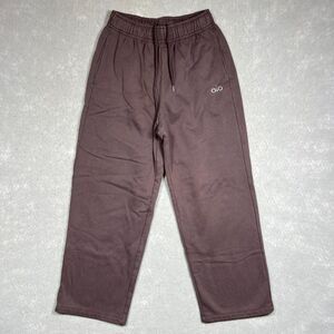 ALO Yoga Sweatpants Womens Small Espresso Brown Accolade Straight Leg Sweatpants